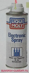 Спрей для электро-контактов и клемм.