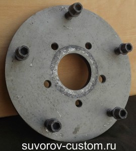 Переходник для прокатки обода на прокатном станке.