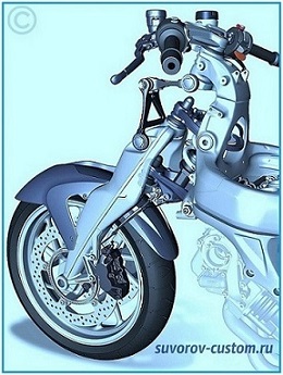 передняя вилка мотоцикла БМВ