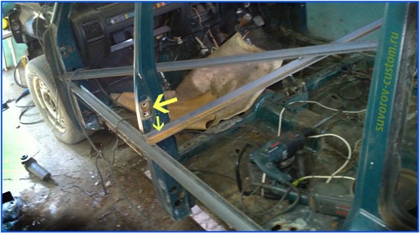 замена порогов замена порогов - усиление кузова распорками